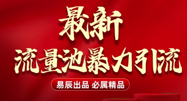 最新“流量池”无门槛暴力引流(全网首发)日引500+-网赚项目平台