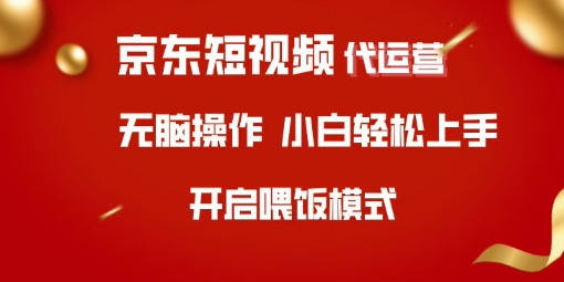 京东短视频代运营，全程喂饭，小白轻松上手【揭秘】-网赚项目平台