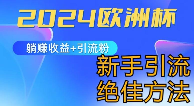 2024欧洲杯风口的玩法及实现收益躺赚+引流粉丝的方法，新手小白绝佳项目【揭秘】-网赚项目平台