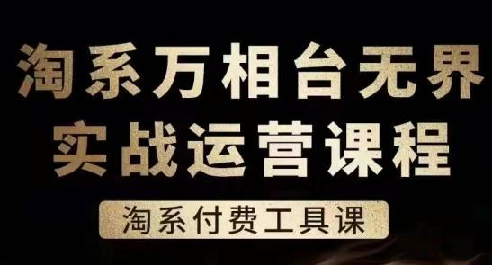 淘系万相台无界实战运营课，淘系付费工具课-网赚项目平台