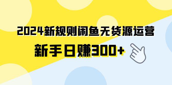 (9522期)2024新规则闲鱼无货源运营新手日赚300+-网赚项目平台