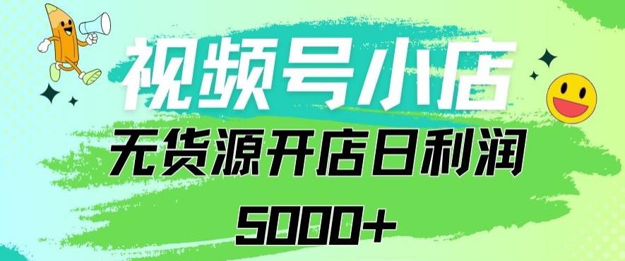 视频号无货源小店从0到1日订单量千单以上纯利润稳稳5000+【揭秘】-网赚项目平台