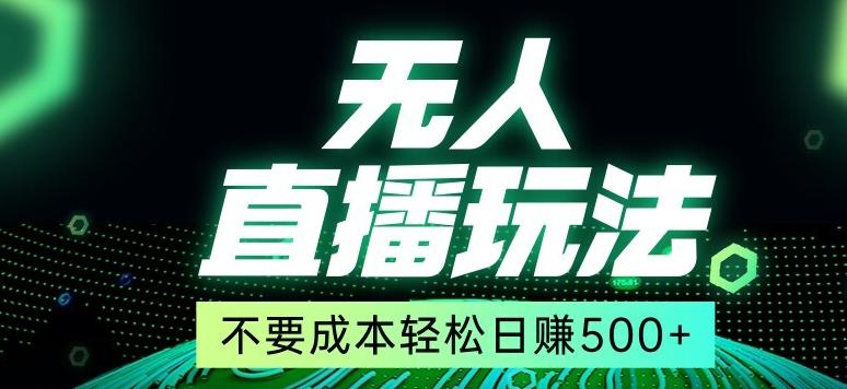 全网首发24年最新无人直播玩法，不需要成本，无需人力，一台电脑24小时为你工作-网赚项目平台