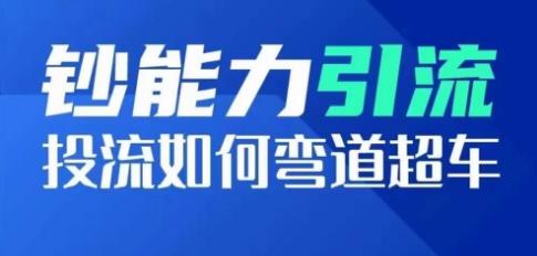 钞能力引流：投流如何弯道超车，投流系数及增长方法，创造爆款短视频-网赚项目平台