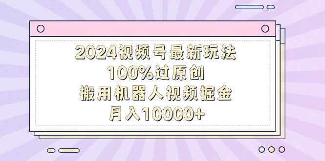 2024视频号最新玩法，100%过原创，搬用机器人视频掘金，月入10000+-网赚项目平台