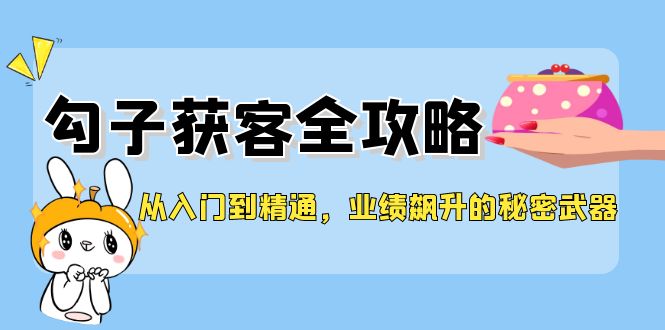从入门到精通，勾子获客全攻略，业绩飙升的秘密武器-网赚项目平台