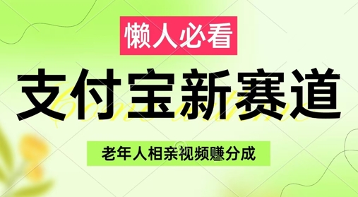 支付宝新赛道，利用老年人相亲视频，挣分成收益，轻松月入过W，操作简单-网赚项目平台