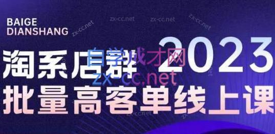 白戈电商·23年淘系批量高客单+24年全域电商矩阵-网赚项目平台