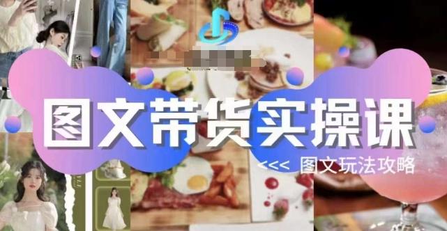 图文带货实操课，图文玩法攻略玩法-网赚项目平台