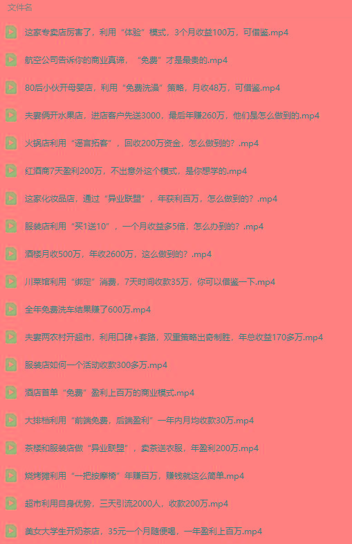图片[5]-(9607期)真实有效391套商业模式，年入几十到几百万案例解析(电子书+视频+图文)-网赚项目平台