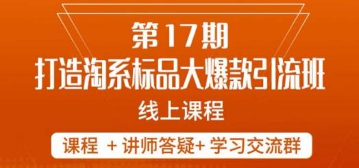 南掌柜-第17期打造淘系标品大爆款，5天线上课-网赚项目平台