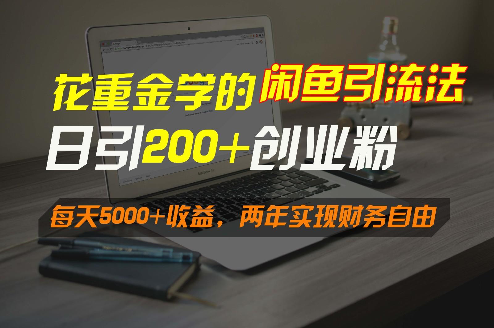 花重金学的闲鱼引流法，日引流300+创业粉，每天5000+收益，两年实现财务自由-网赚项目平台