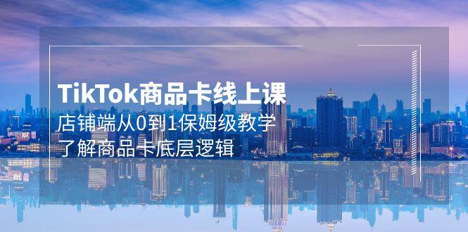 (9843期)Tk商品卡线上课，店铺端从0到1保姆级教学，了解商品卡底层逻辑(20节)-网赚项目平台