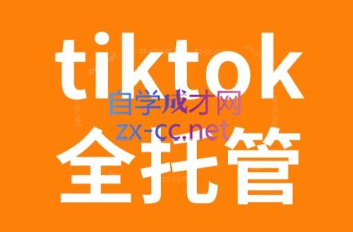 TikTok跨境电商全托管运营模式精品课-网赚项目平台