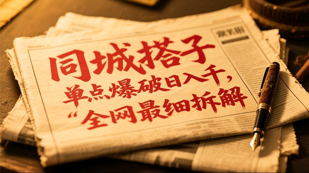 同城搭子群19.9单点爆破日入千，搭子组局月入万，全网最细拆解-网赚项目平台