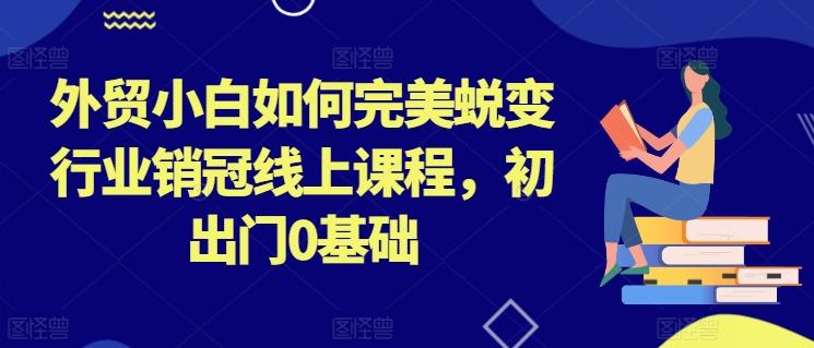 外贸小白如何完美蜕变行业销冠线上课程，初出门0基础-网赚项目平台