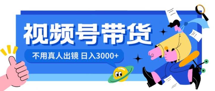 视频号带货，日入3000+，不用真人出镜-网赚项目平台